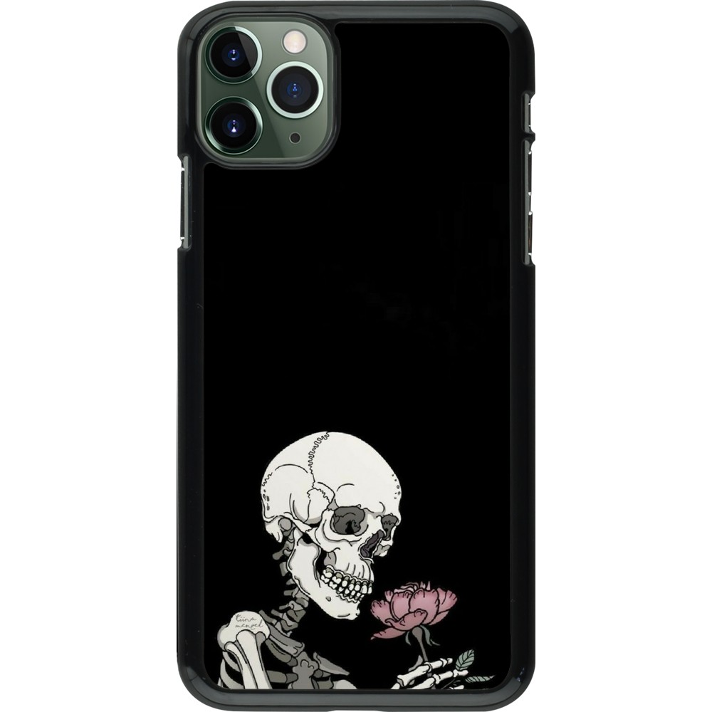 iPhone 11 Pro Max Case Hülle - Halloween 2023 rose and skeleton