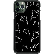 iPhone 11 Pro Max Case Hülle - Halloween 2024 black and white ghosts