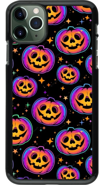 iPhone 11 Pro Max Case Hülle - Halloween 2024 rainbow pumpkins