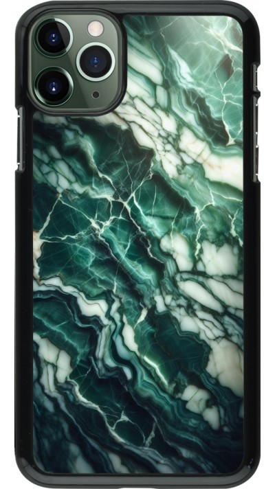 iPhone 11 Pro Max Case Hülle - Majestätischer grüner Marmor