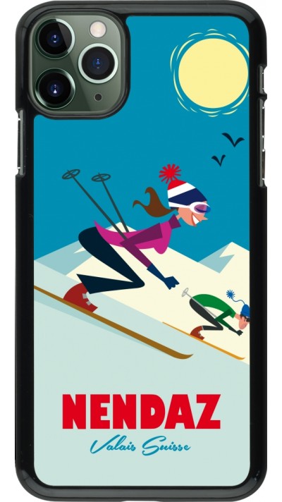 iPhone 11 Pro Max Case Hülle - Nendaz Ski Downhill