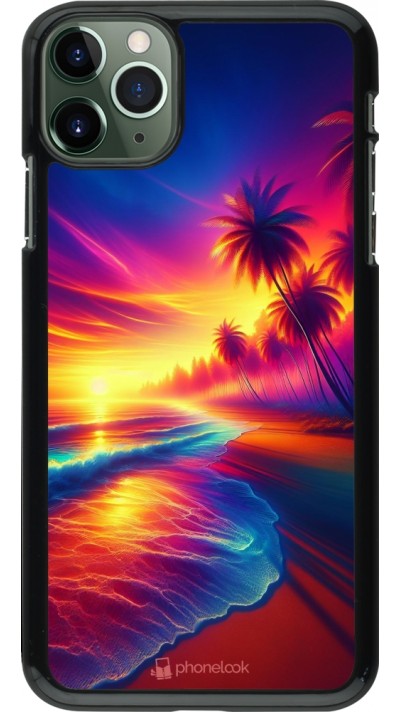 iPhone 11 Pro Max Case Hülle - Strand Sonnenuntergang auffällig