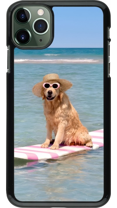 iPhone 11 Pro Max Case Hülle - Summer Dog on Paddle