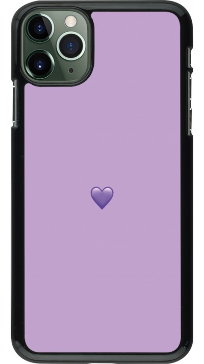 iPhone 11 Pro Max Case Hülle - Valentine 2023 purpule single heart