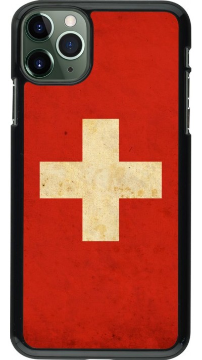 Hülle iPhone 11 Pro Max - Vintage Flag SWISS