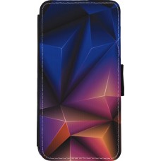 Hülle iPhone 11 Pro Max - Wallet schwarz Abstract Triangles 