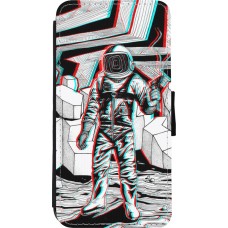 Hülle iPhone 11 Pro Max - Wallet schwarz Anaglyph Astronaut