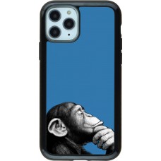 Hülle iPhone 11 Pro - Hybrid Armor schwarz Monkey Pop Art