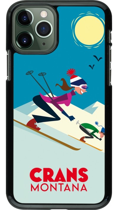 iPhone 11 Pro Case Hülle - Crans-Montana Ski Downhill