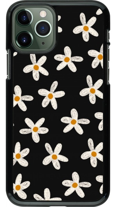 iPhone 11 Pro Case Hülle - Easter 2024 white on black flower