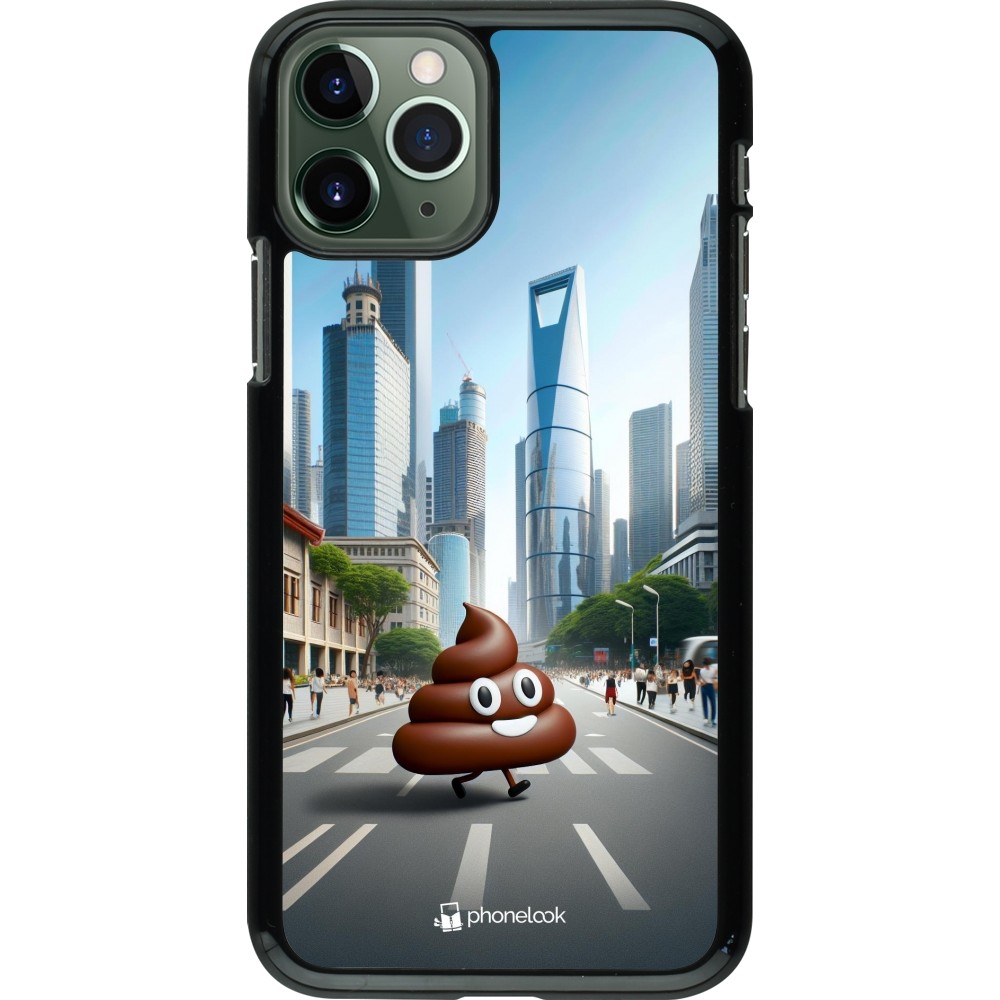 iPhone 11 Pro Case Hülle - Kackhaufen Emoji Spaziergang