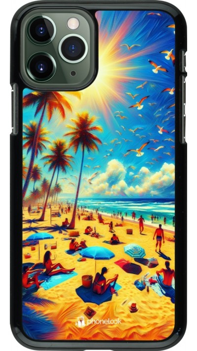 iPhone 11 Pro Case Hülle - Sommer Paradies Farbe