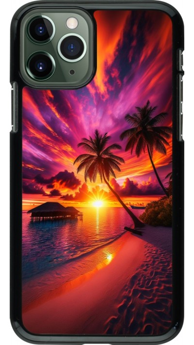 iPhone 11 Pro Case Hülle - Malediven Abenddämmerung Glückseligkeit