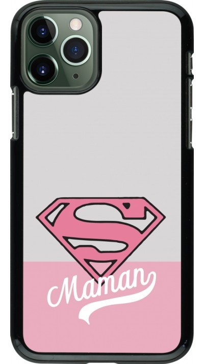 iPhone 11 Pro Case Hülle - Mom 2024 Super hero maman