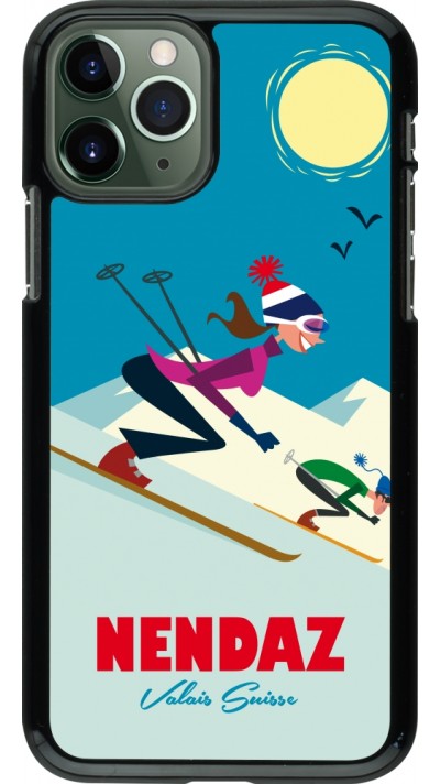 iPhone 11 Pro Case Hülle - Nendaz Ski Downhill