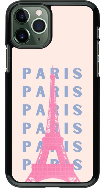 iPhone 11 Pro Case Hülle - Paris Pink Print