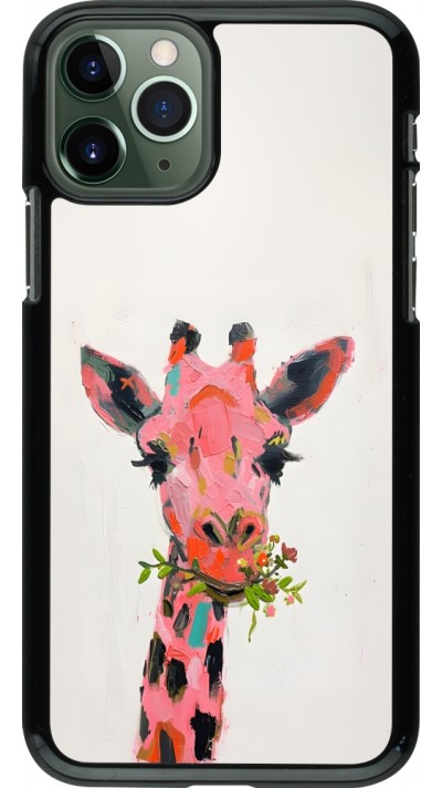 iPhone 11 Pro Case Hülle - Pink Girafe Paint