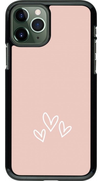 iPhone 11 Pro Case Hülle - Valentine 2023 three minimalist hearts
