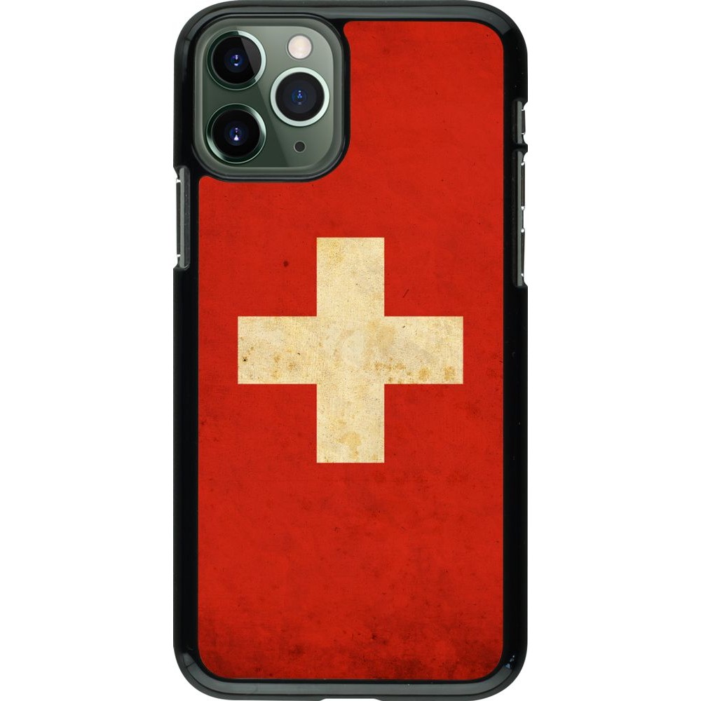 Hülle iPhone 11 Pro - Vintage Flag SWISS