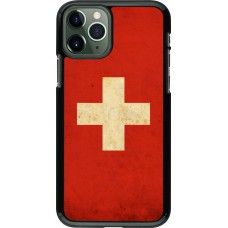 Hülle iPhone 11 Pro - Vintage Flag SWISS