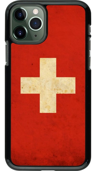 Hülle iPhone 11 Pro - Vintage Flag SWISS