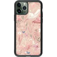 iPhone 11 Pro Case Hülle - Silikon schwarz Sommer Pastellmuster