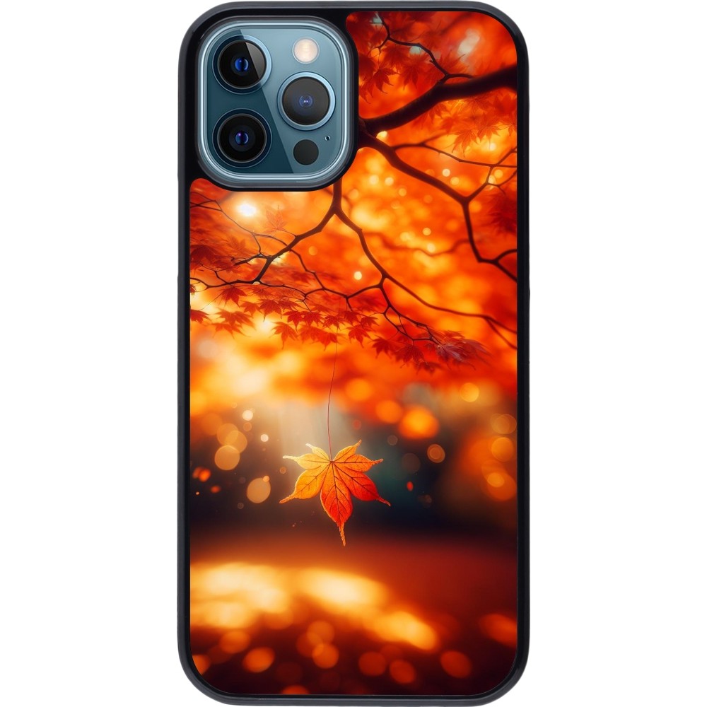 iPhone 12 / 12 Pro Case Hülle - Herbst Magisch Orange