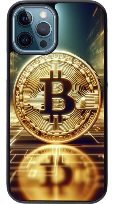 iPhone 12 / 12 Pro Case Hülle - Bitcoin Stehen