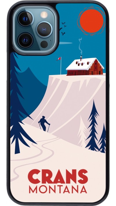 iPhone 12 / 12 Pro Case Hülle - Crans-Montana Cabane