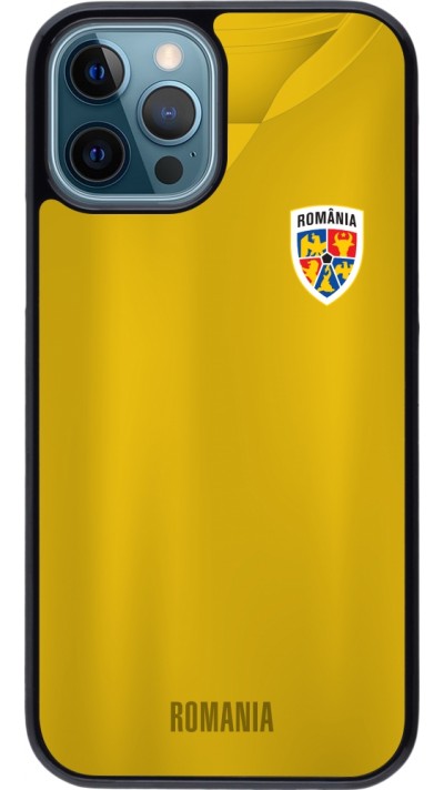 Coque iPhone 12 / 12 Pro - Maillot de football Roumanie