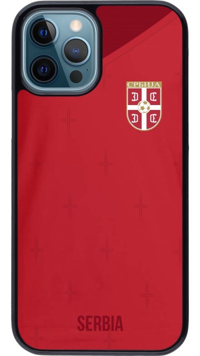 iPhone 12 / 12 Pro Case Hülle - Serbien 2022 personalisierbares Fussballtrikot