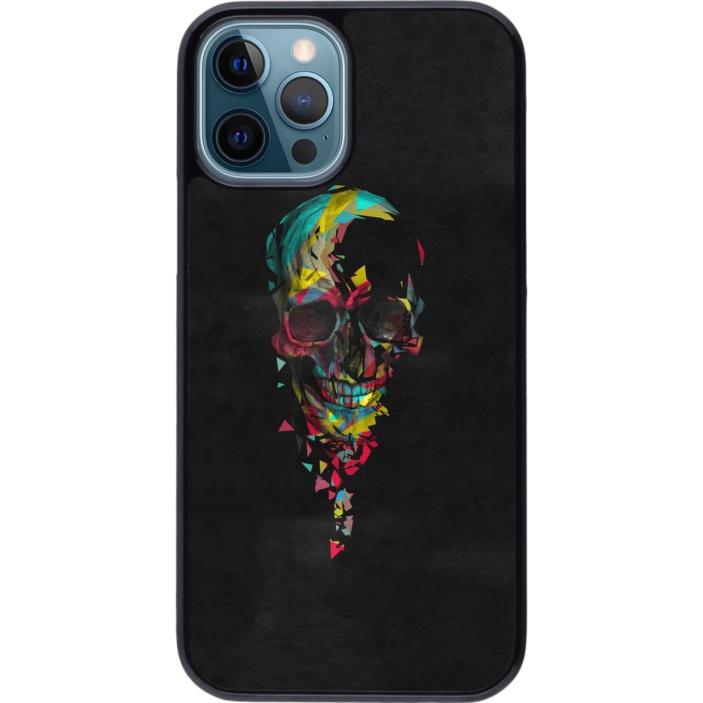 iPhone 12 / 12 Pro Case Hülle - Halloween 22 colored skull