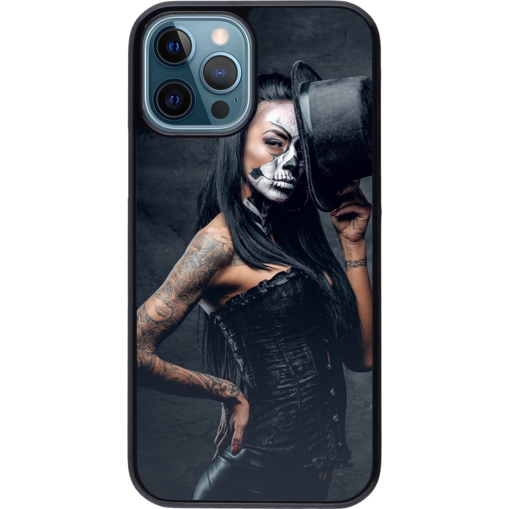 iPhone 12 / 12 Pro Case Hülle - Halloween 22 Tattooed Girl