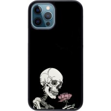 iPhone 12 / 12 Pro Case Hülle - Halloween 2023 rose and skeleton