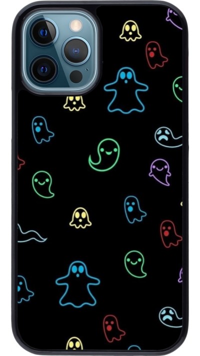 iPhone 12 / 12 Pro Case Hülle - Halloween 2024 colorful ghosts