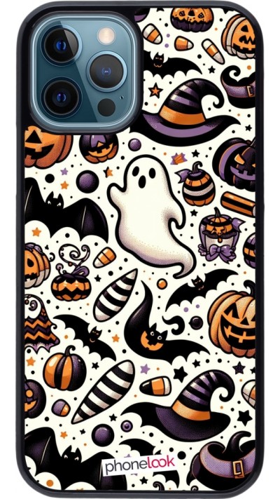 iPhone 12 / 12 Pro Case Hülle - Halloween 2024 Niedliches Muster