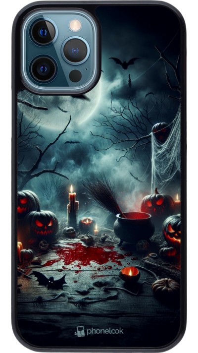 iPhone 12 / 12 Pro Case Hülle - Halloween 2024 Dunkler Mond