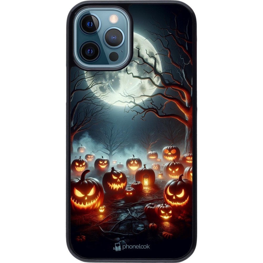 iPhone 12 / 12 Pro Case Hülle - Halloween 2024 Viele Kuerbisse