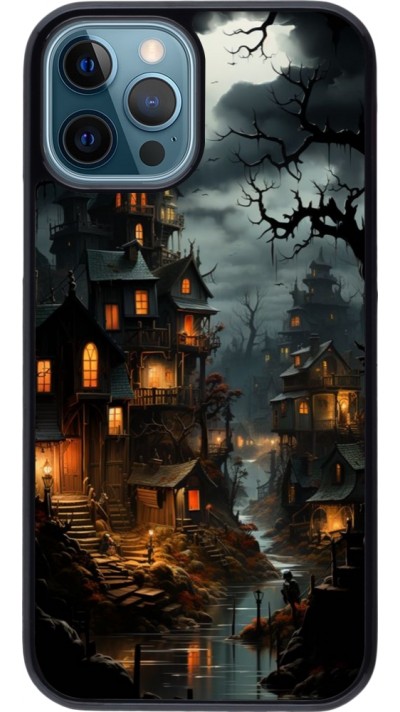 iPhone 12 / 12 Pro Case Hülle - Halloween 2024 scary town