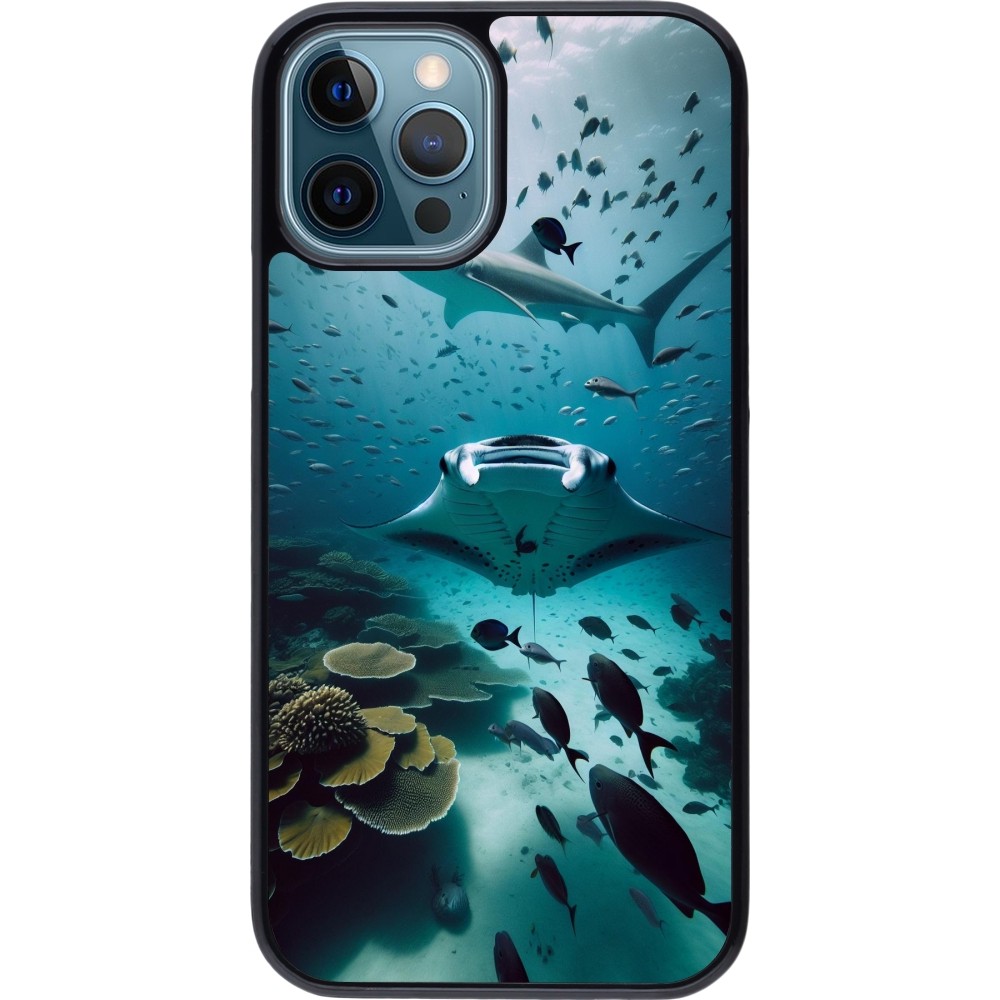 iPhone 12 / 12 Pro Case Hülle - Manta Lagune Reinigung