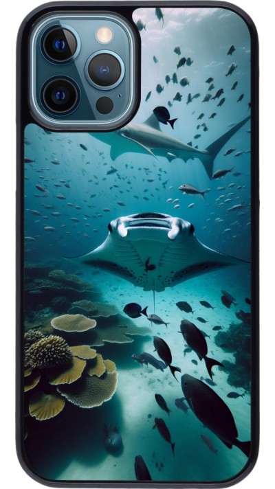 iPhone 12 / 12 Pro Case Hülle - Manta Lagune Reinigung