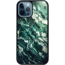 iPhone 12 / 12 Pro Case Hülle - Majestätischer grüner Marmor