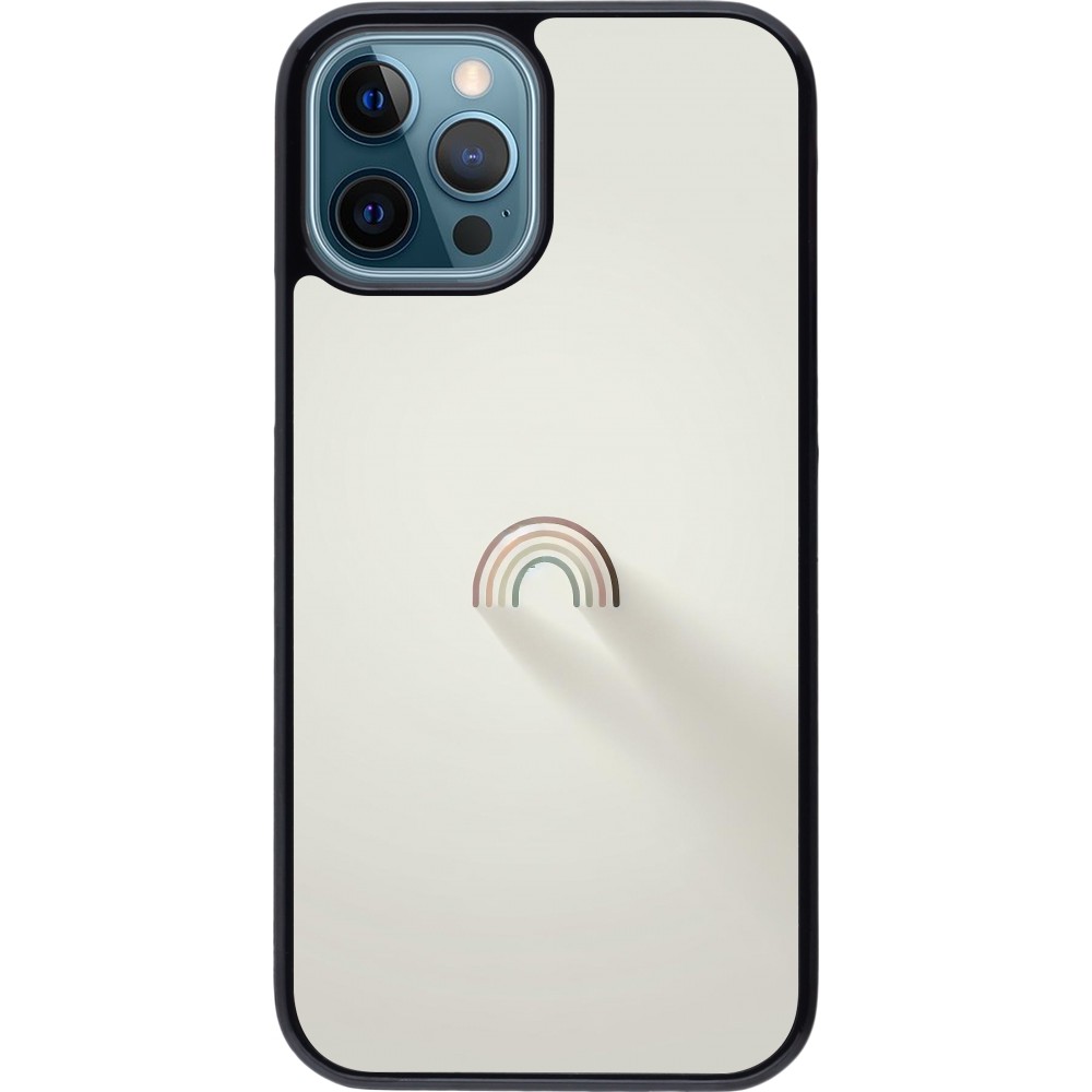 iPhone 12 / 12 Pro Case Hülle - Mini Regenbogen Minimal