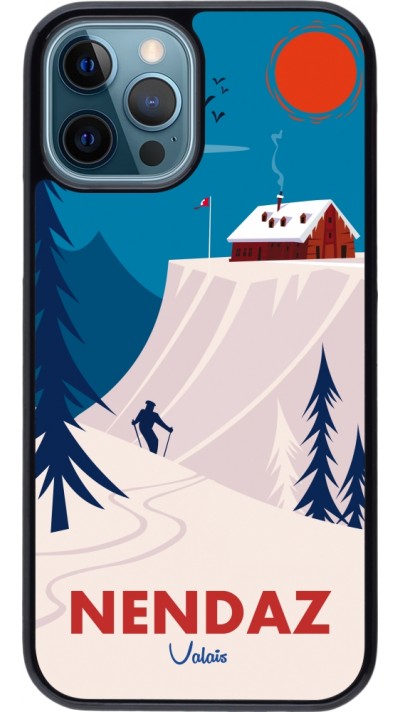 Coque iPhone 12 / 12 Pro - Nendaz Cabane Ski