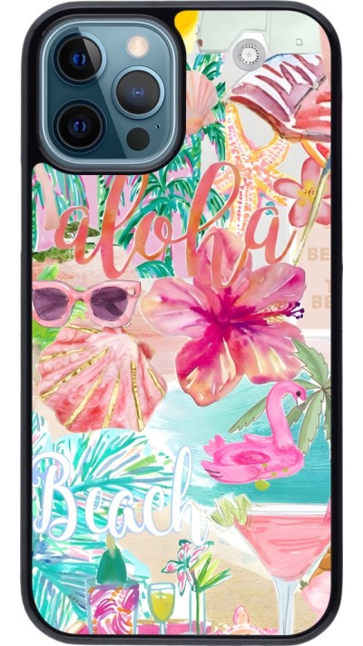 iPhone 12 / 12 Pro Case Hülle - Preppy Collage Aloha