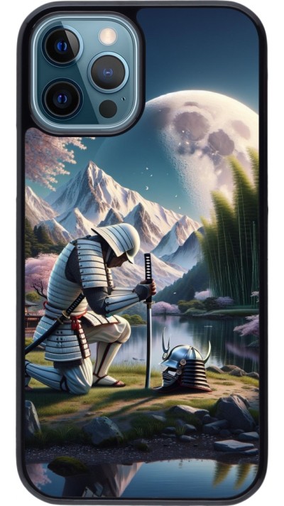 iPhone 12 / 12 Pro Case Hülle - Samurai Katana Mond