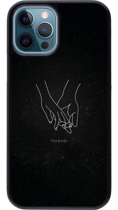 Coque iPhone 12 / 12 Pro - Valentine 2023 hands forever