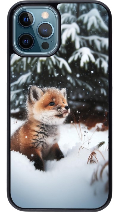 iPhone 12 / 12 Pro Case Hülle - Weihnachten 2023 Fuechslein Tanne