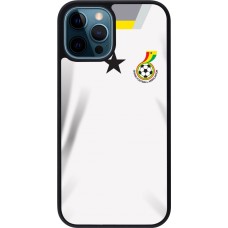 iPhone 12 / 12 Pro Case Hülle - Silikon schwarz Ghana 2022 personalisierbares Fussballtrikot