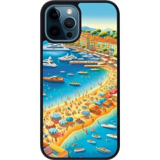 iPhone 12 / 12 Pro Case Hülle - Silikon schwarz French Riviera People